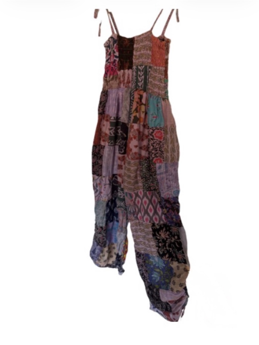 Gypsy rose Patchwork Print Spaghetti-Strap Jumpsuit - Multicolor